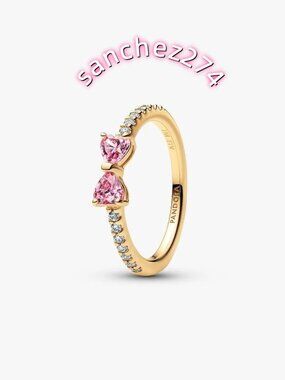 Pandora Sparkling Pink Bow Ring